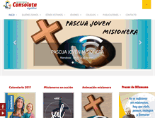 Tablet Screenshot of consolata.org.ar